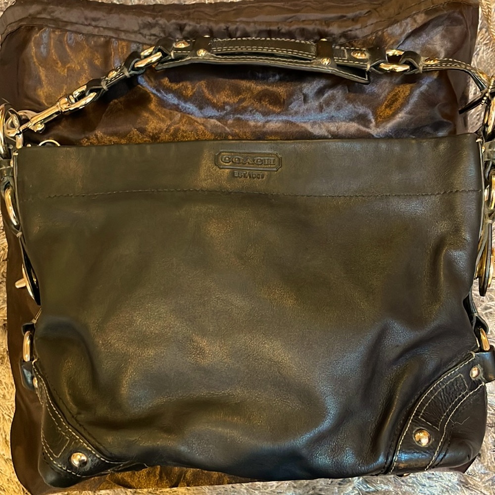 Coach Black Leather Bag